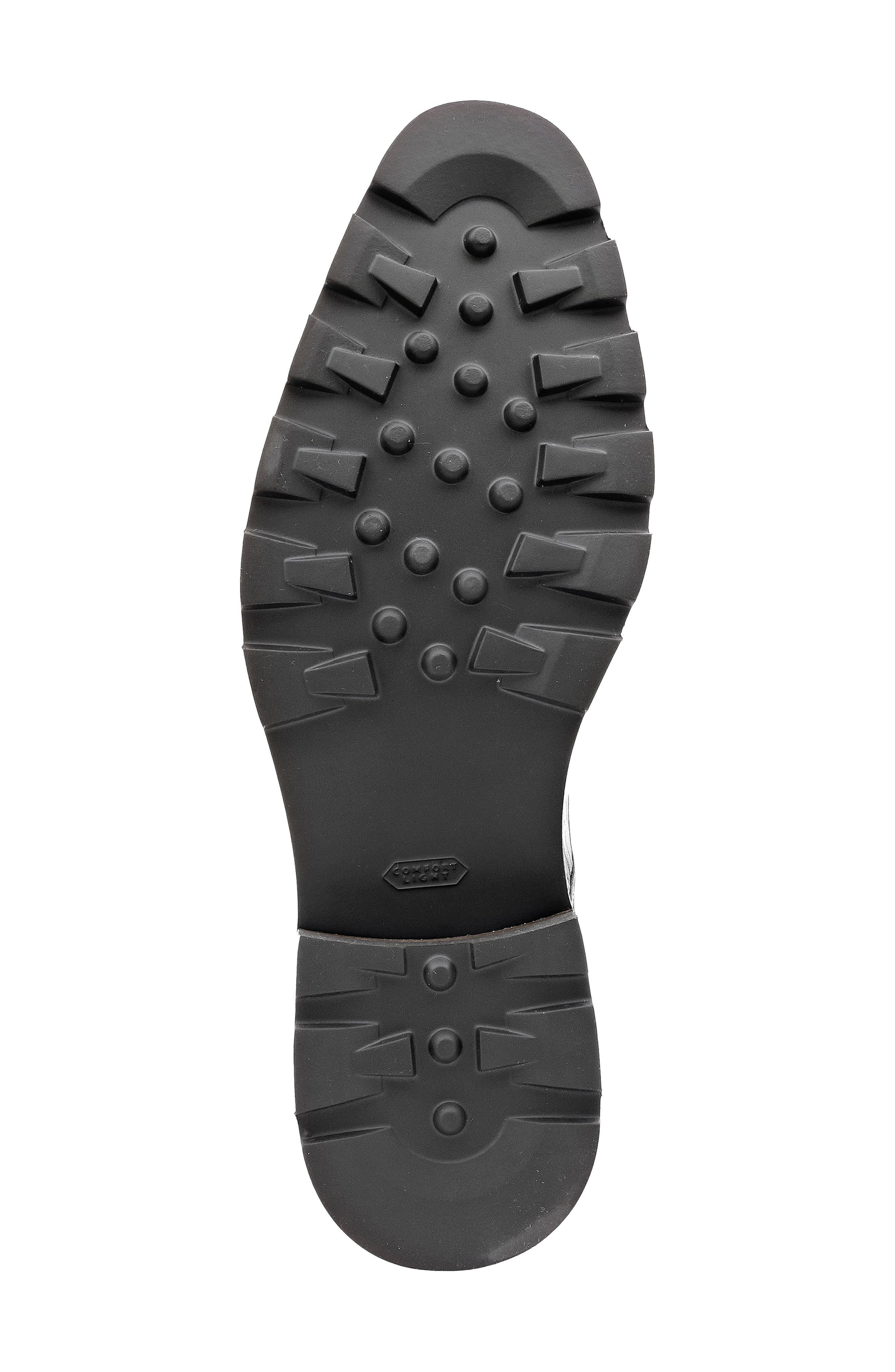 Grained Leather Derby, Alternate, color, BLACK