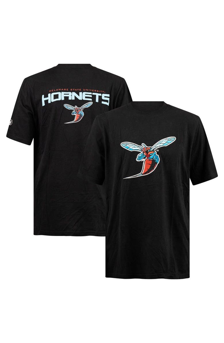 FISLL Men's FISLL Black Delaware State Hornets Applique T-Shirt, Main, color, 