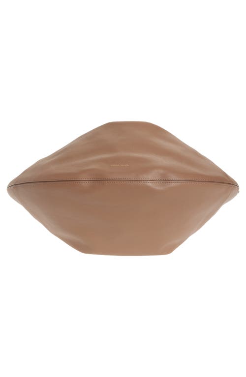 Mansur Gavriel Fortuna Leather Hobo Bag In Biscotto