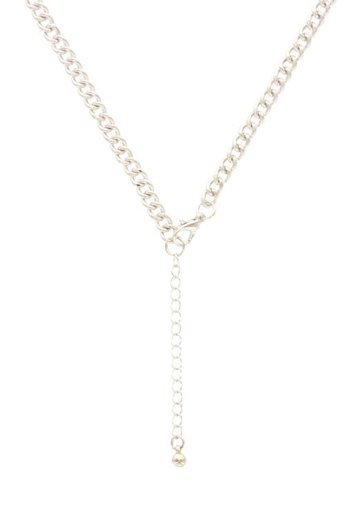 Olivia Welles Arrow Statement Necklace In Metallic