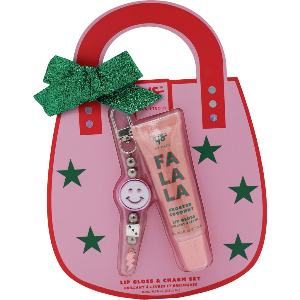 Danielle Lip Gloss With Charm Gift Set In Pink