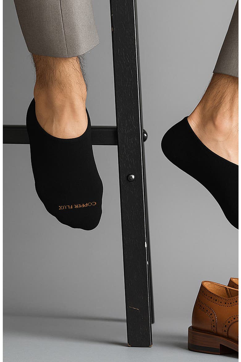 3-Pack No-Show Socks, Main, color, BLACK