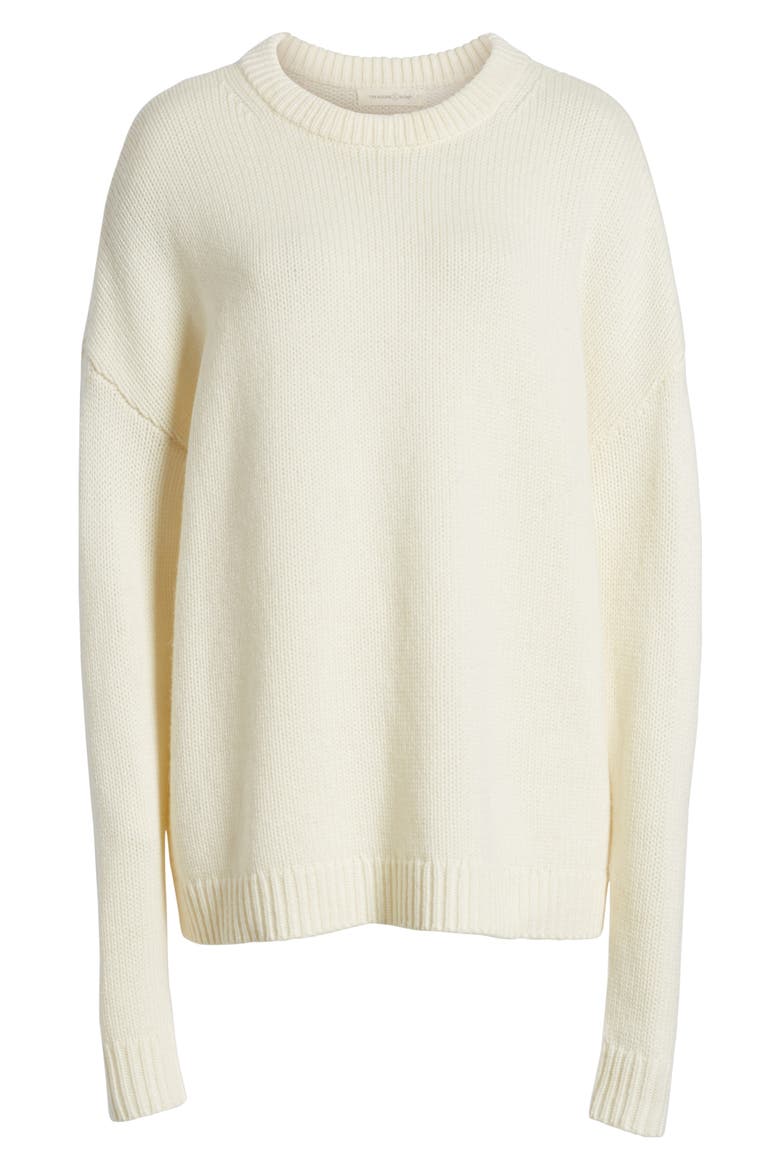 x Something Navy Crewneck Sweater, Alternate, color, IVORY