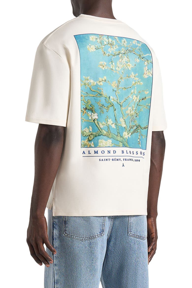 Anders Almond Blossoms Cotton T-Shirt, Alternate, color, Cream