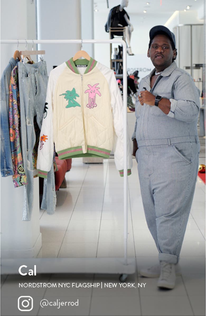 Palmity Quilted Bomber Jacket, sales video thumbnail