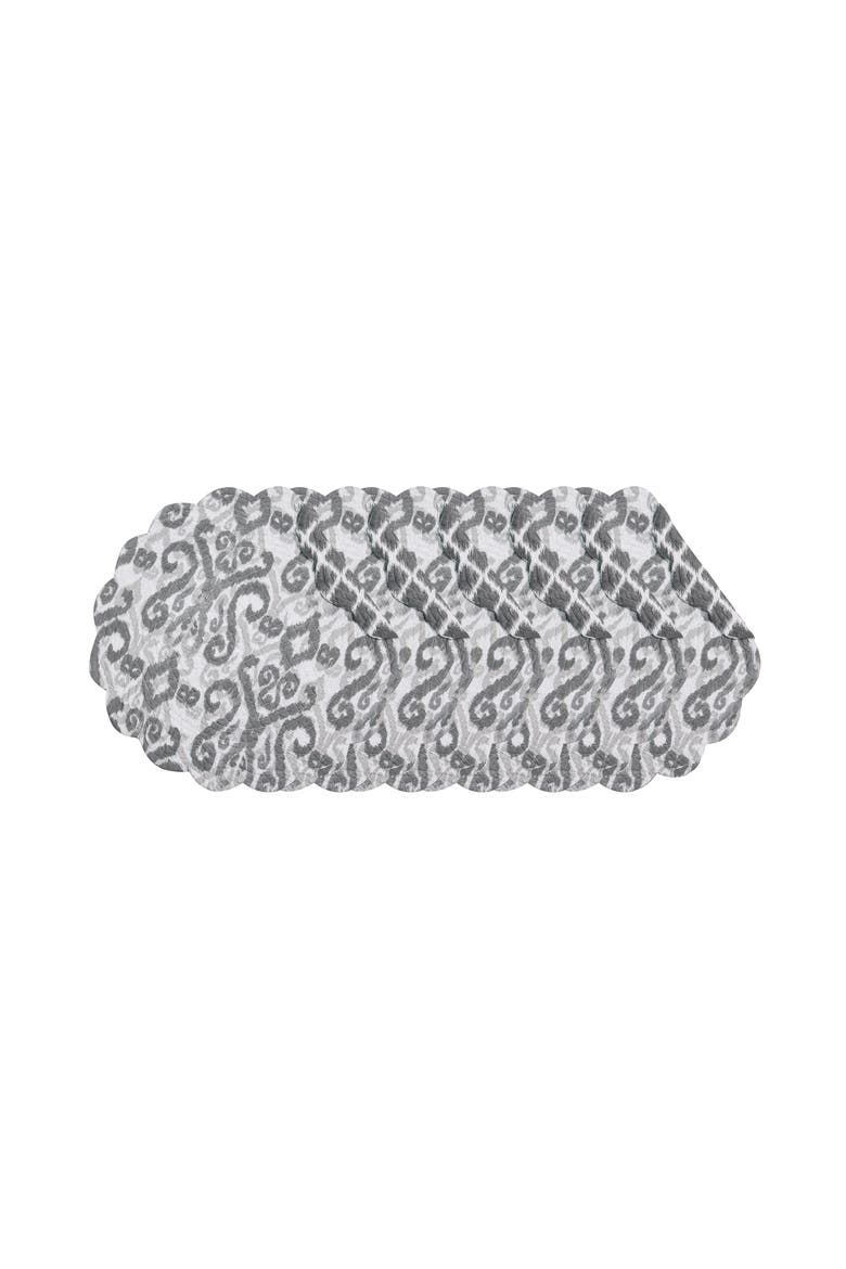 Heather Placemats Set of 6, 17", Alternate, color, Gray