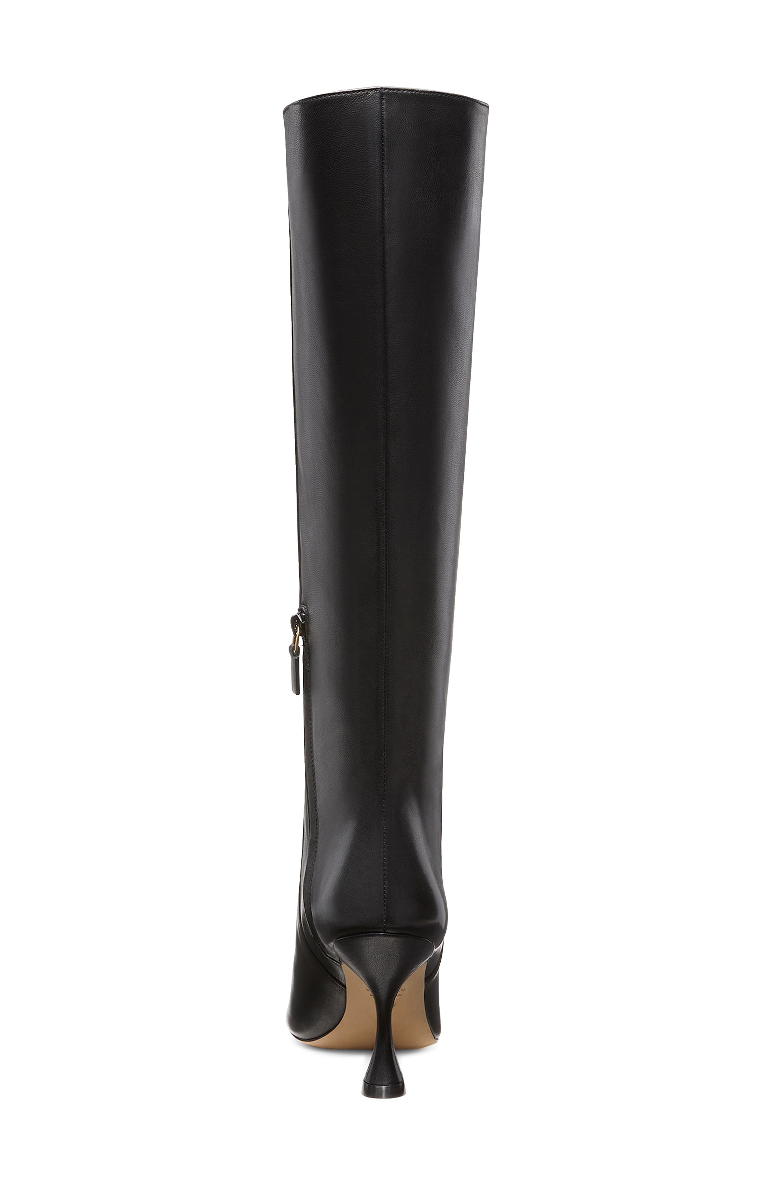 Stuart Weitzman Xcurve 85 Slouch Boot, Alternate, color, Black Nappa
