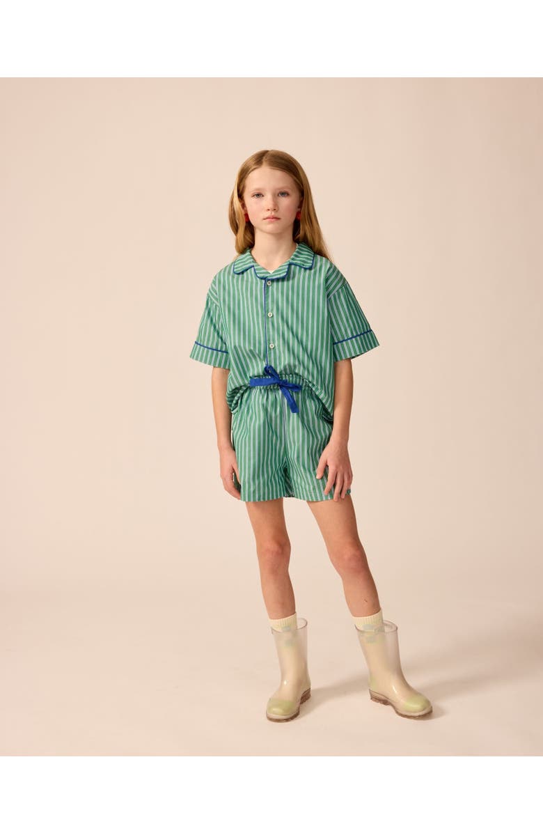 The Sunday Collective Bowling Shirt, Alternate, color, Cucumber Stripe