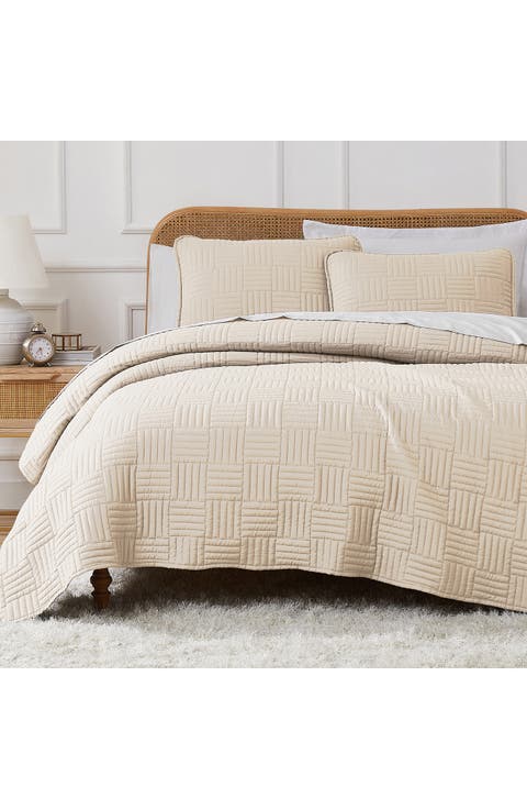 Grid Oversized Quilt Set
