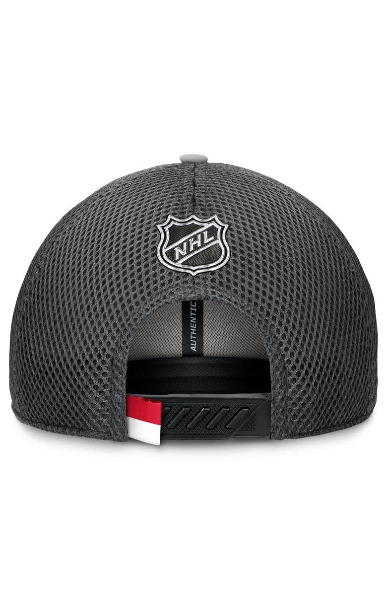 FANATICS Men's Fanatics Gray Columbus Blue Jackets Authentic Pro Home Ice Trucker Adjustable Hat, Alternate, color, 