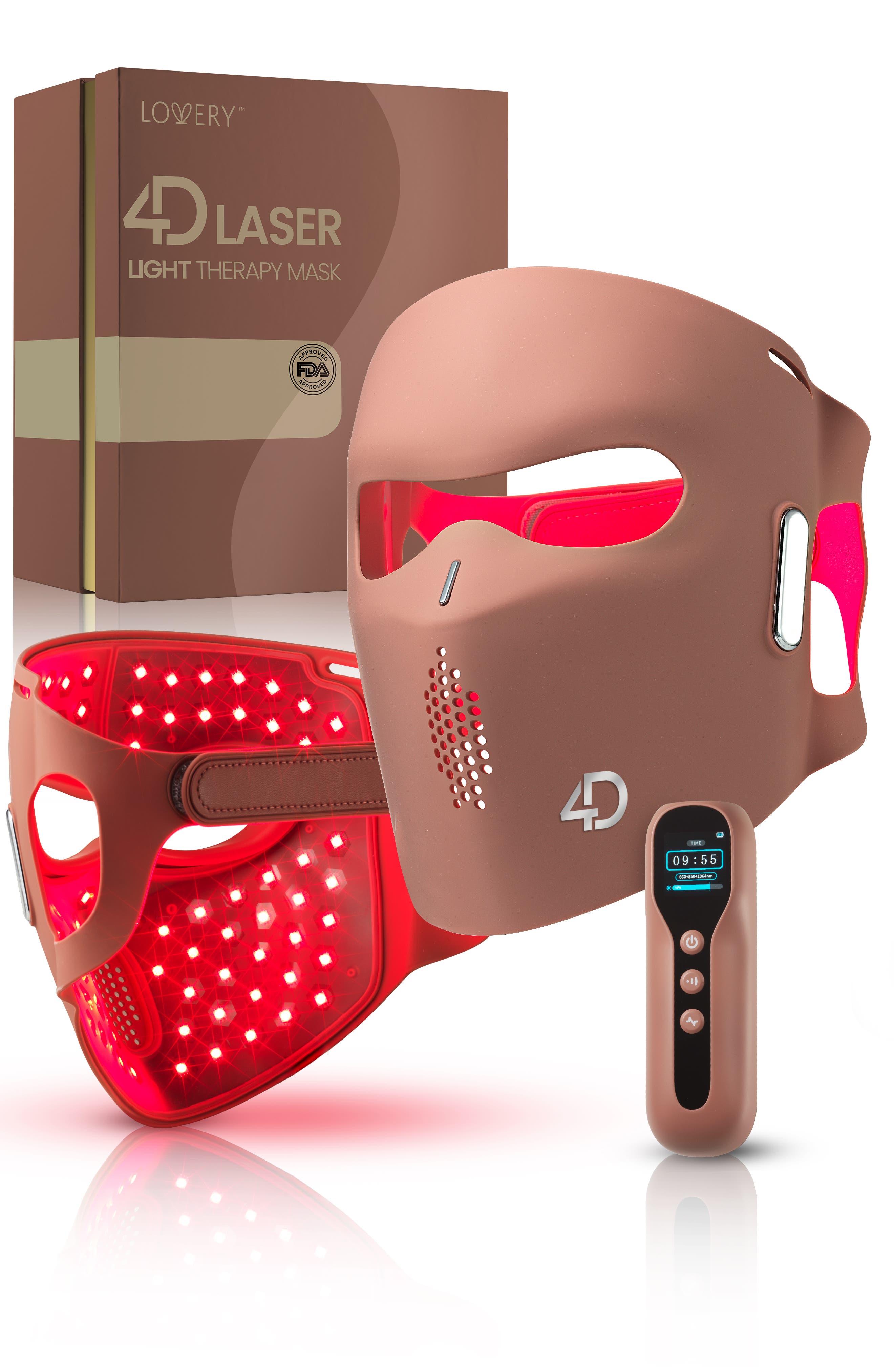 4D Laser Light Therapy Face Mask - 8 x More powerful than LED