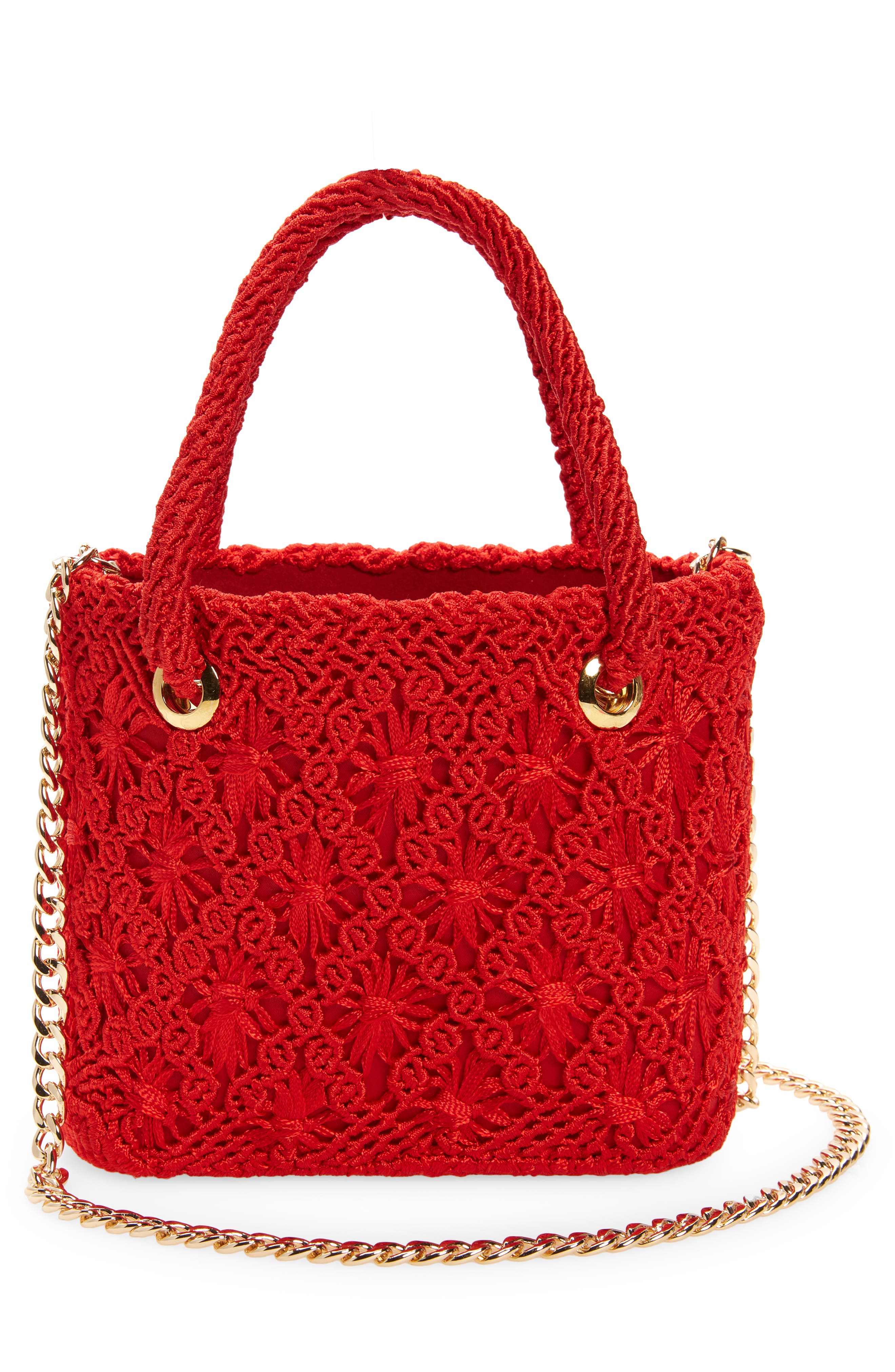 Capaes Mini Shoulder Bag, Alternate, color, NEW RED