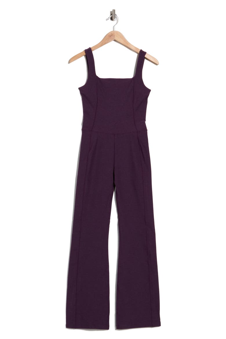Space Dye Always Bootcut Jumpsuit, Alternate, color, EGGPLANT PURPLE HEATHER