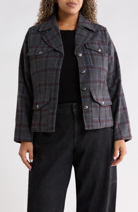 Military Jacket with Oversized Pockets