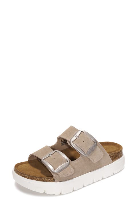 Gracie Double Buckle Slide Sandal (Women)