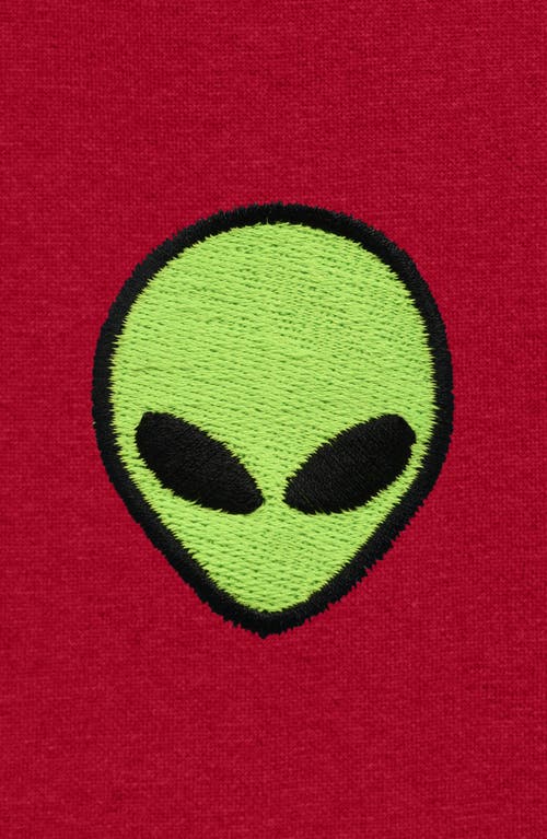 Dalix Mens Alien Midweight Fleece Short In Red