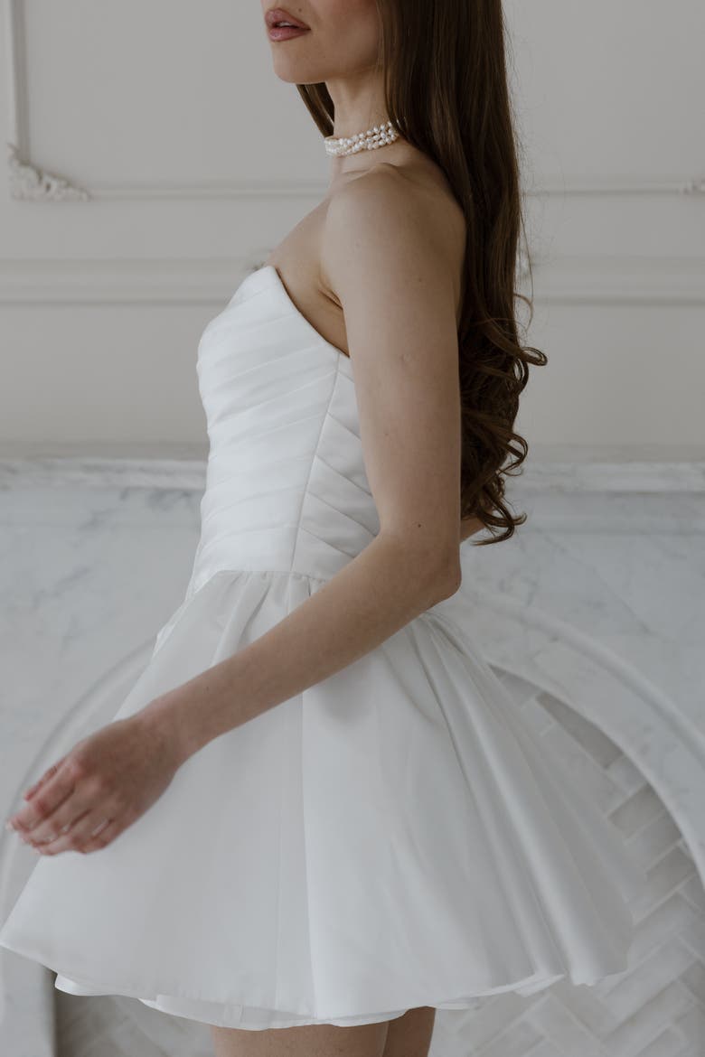 Alina Mini Dress, Alternate, color, Ivory