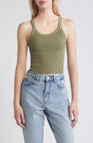 Re/Done Rib Crop Tank