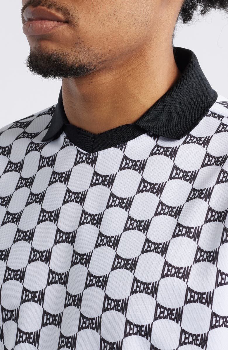 ICECREAM Stacker Mesh Soccer Jersey, Alternate, color, White