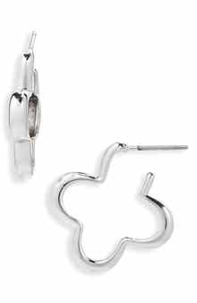 Panacea Clover Hoop Earrings
