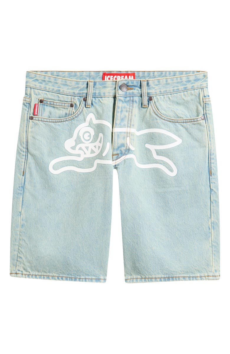 ICECREAM Blue Dog Denim Short, Alternate, color,