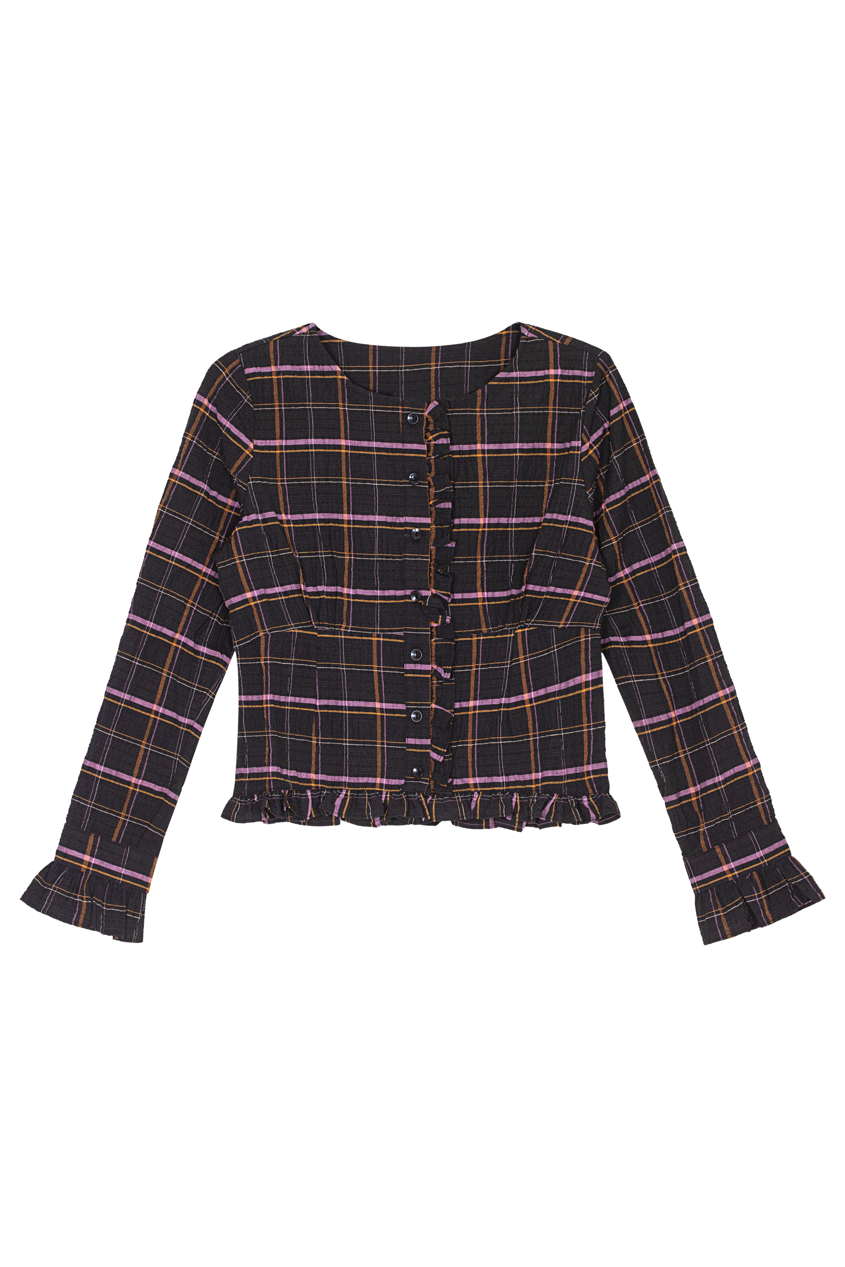 Amelia Ruffle Detail Button Down Top