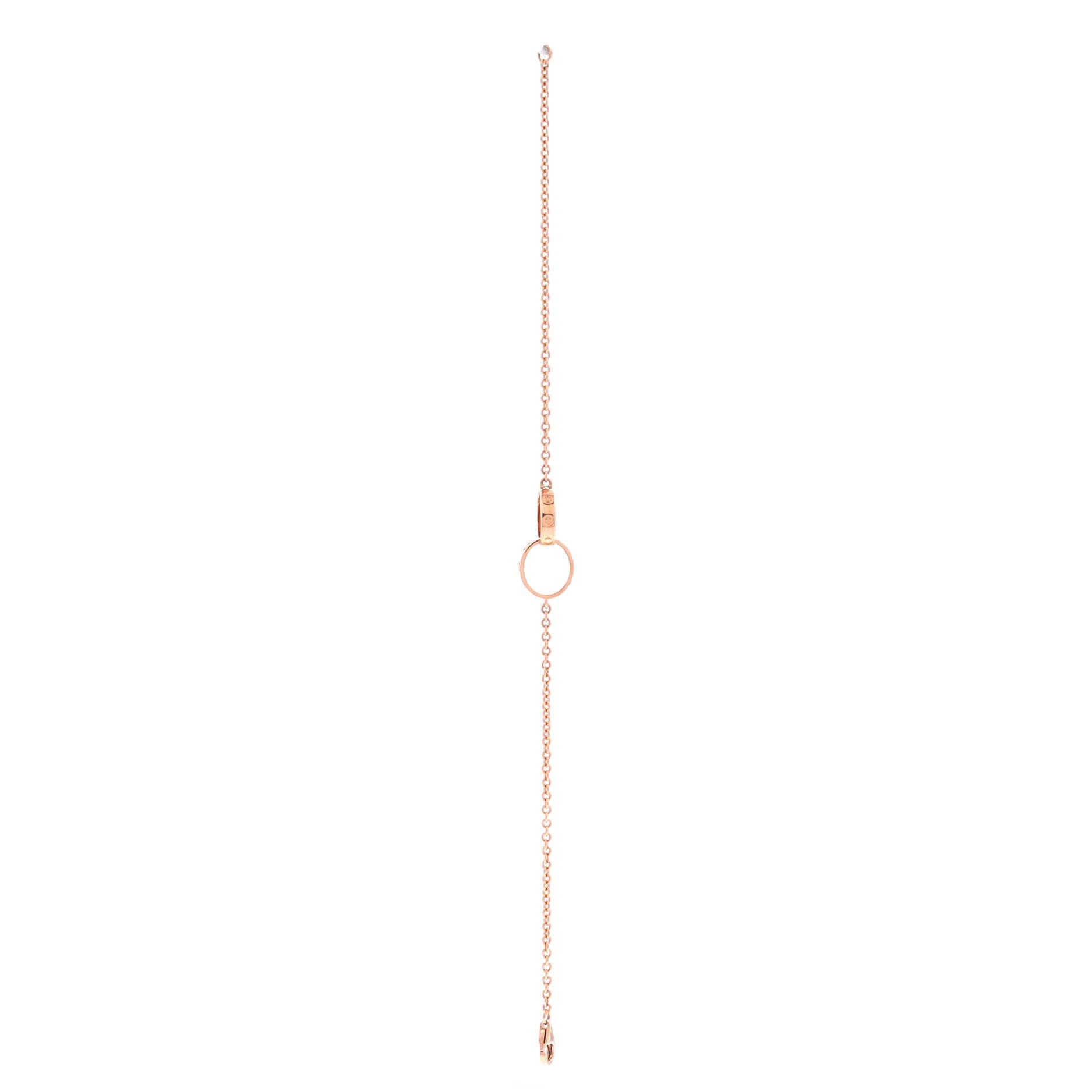 Love Interlocking Bracelet 18K Rose Gold, Alternate, color, Metallic Gold