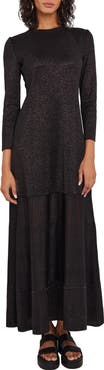 Misook Shimmer Long Sleeve Knit Dress
