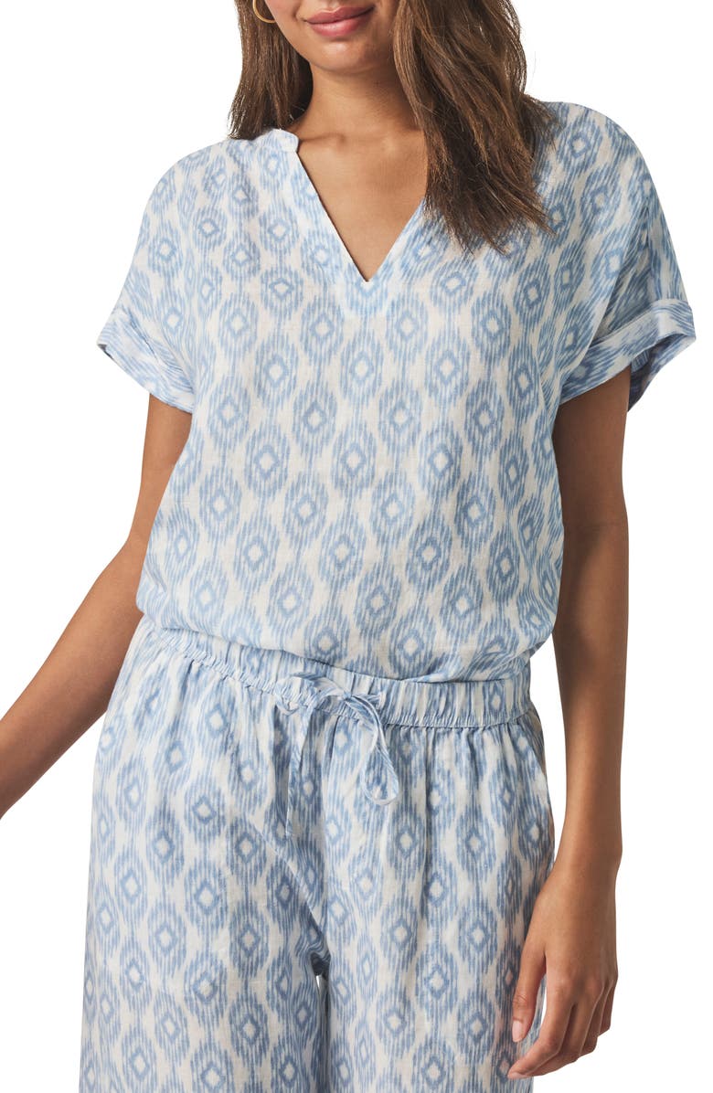 Splendid St.Tropez Linen Blend Top, Main, color, 