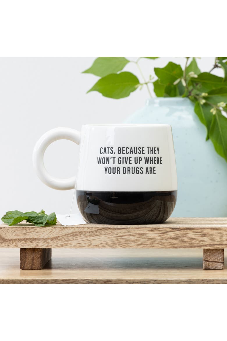 Cats Mug Ceramic White, Alternate, color, White