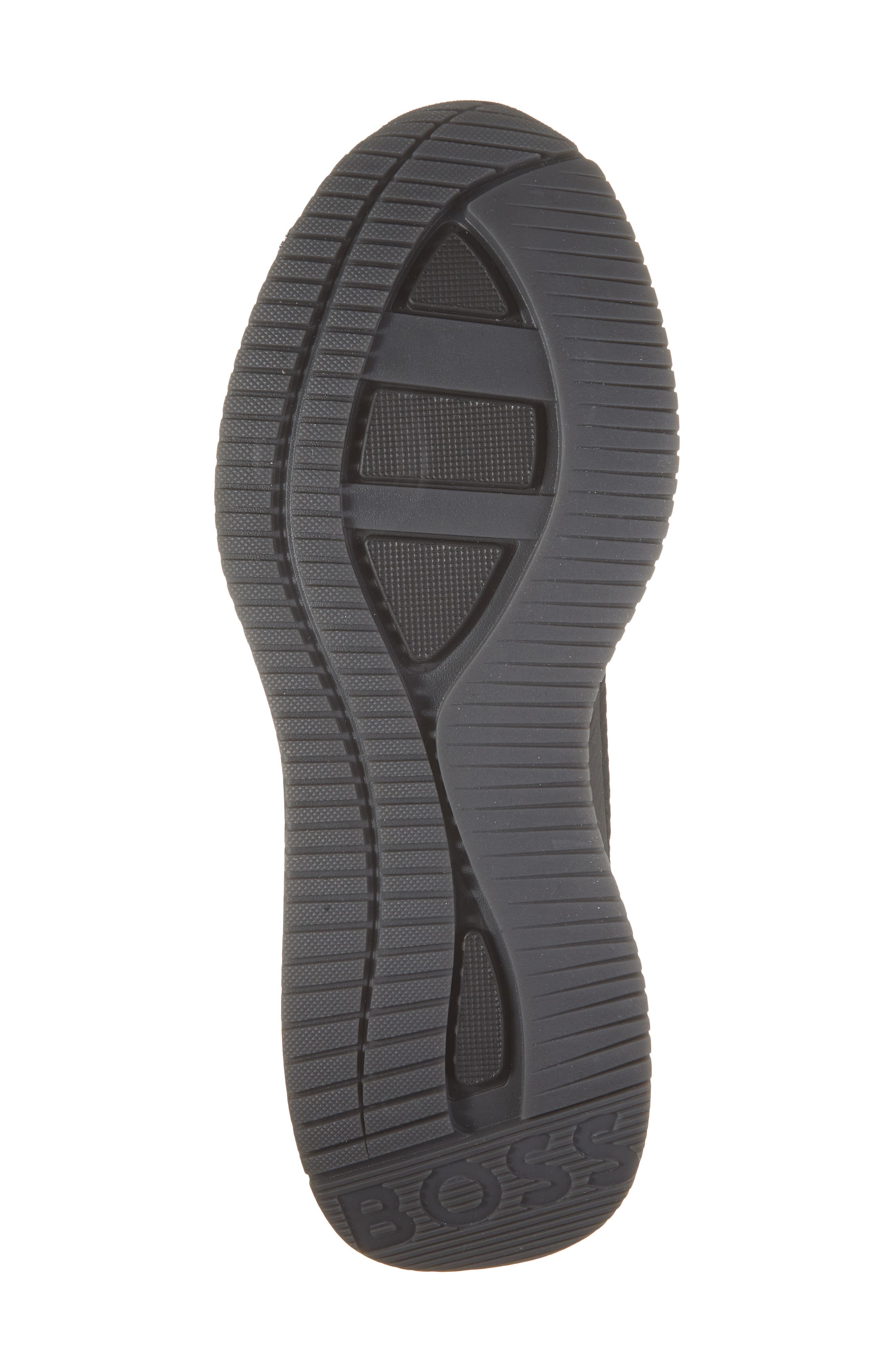 Titanium Evo Leather Sneaker, Alternate, color, BLACK