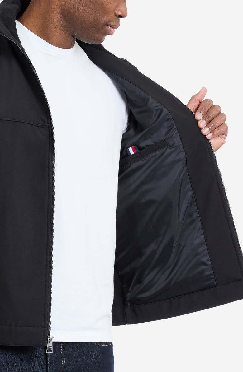 Tommy Hilfiger Water Resistant Softshell Jacket, Alternate, color, Black