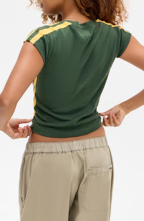 Bdg Urban Outfitters Seville Cotton Graphic Baby Tee In Green