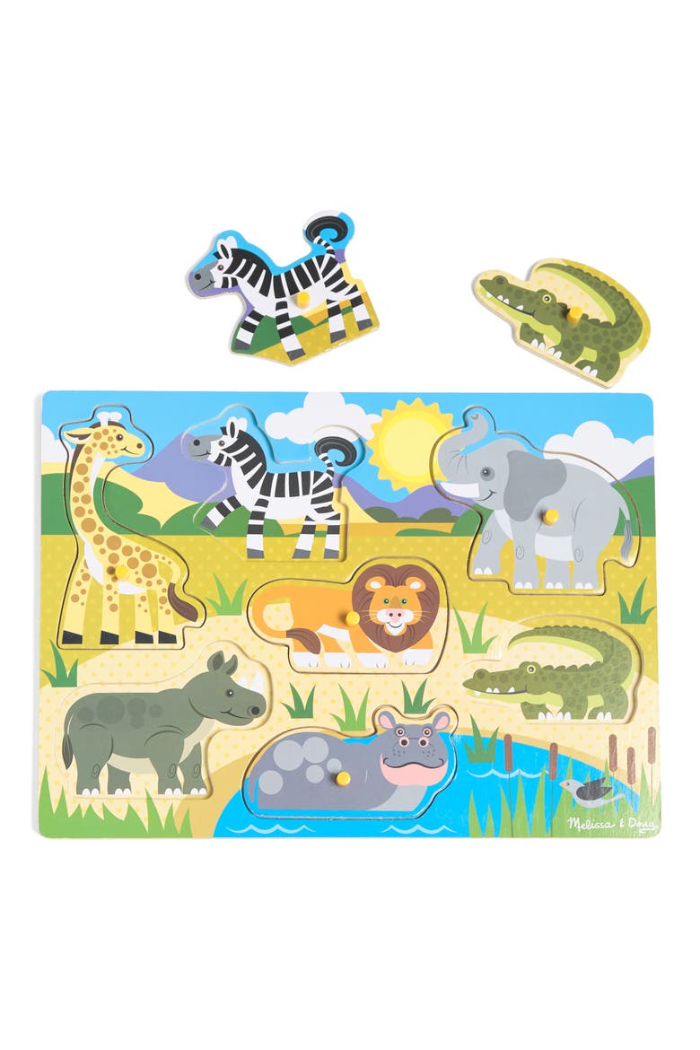 Chunky Safari Peg Puzzle, Main, color, NO COLOR