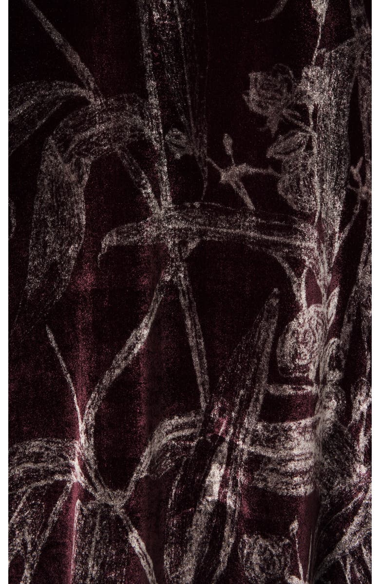 La DoubleJ Long Sleeve Swing Dress, Alternate, color, Bamboo Burgundy