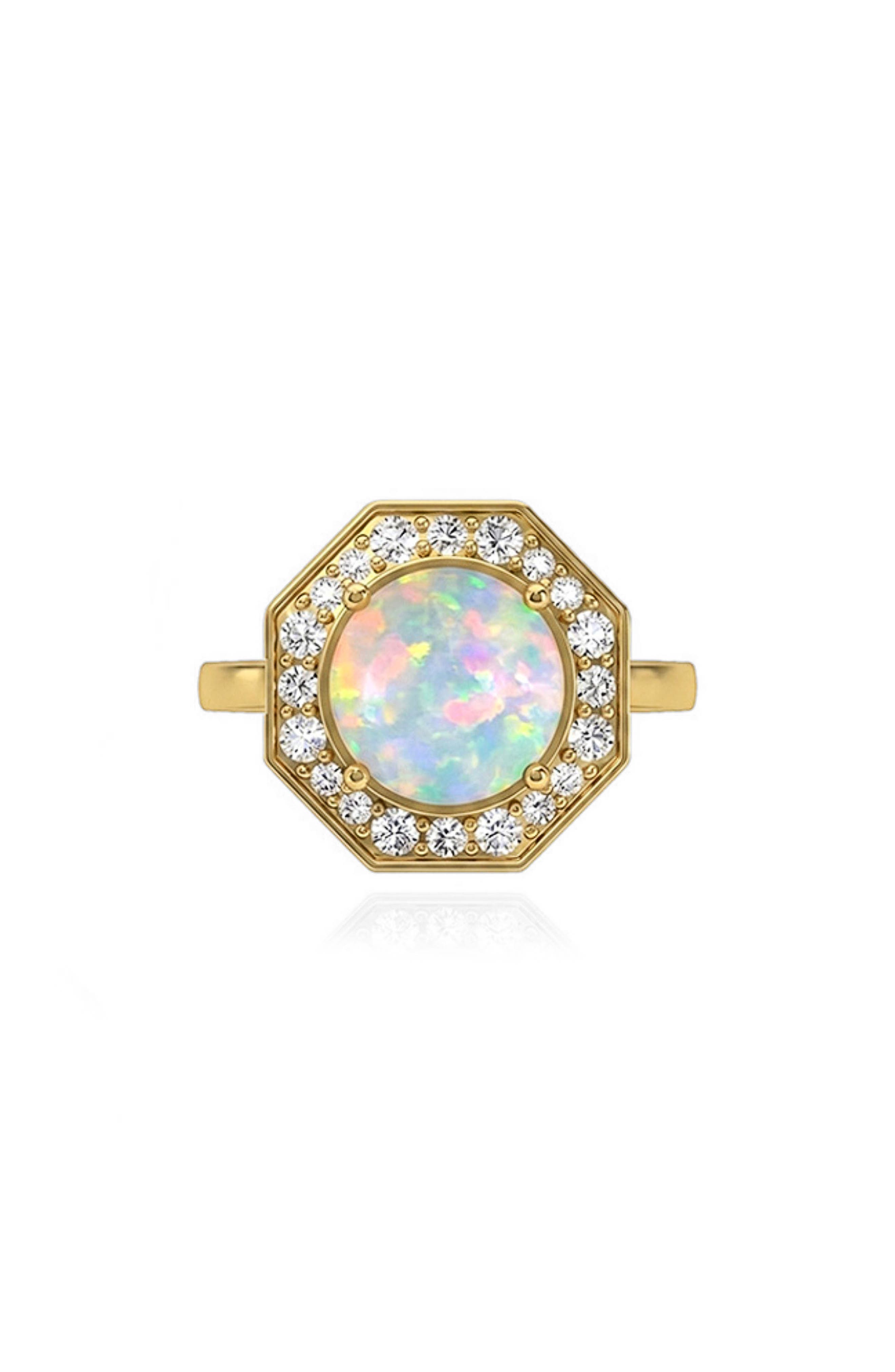 selected 18K YELLOW GOLD/ OPAL