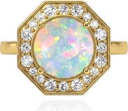 GOSHWARA Rock n Roll 18k Gold Opal & Diamond Ring