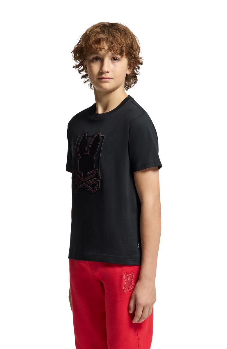 Psycho Bunny Kids' Pierce Embroidered T-Shirt, Alternate, color,