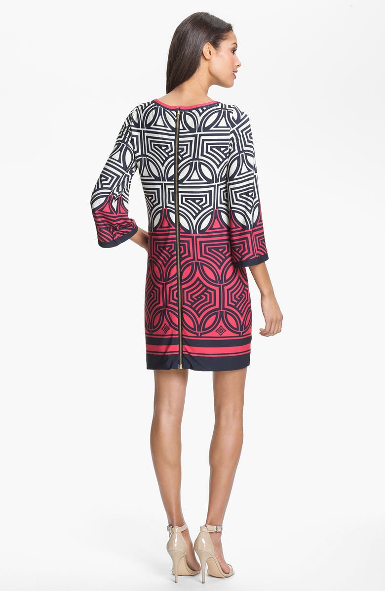 Eliza J Print Shift Dress, Alternate, color, 