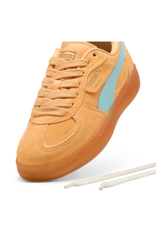 Puma Palermo Moda Xtra Gum Rubber Sneaker In Almost Apricot-safe Lake