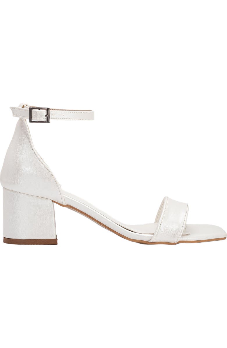 Forever & Always Shoes Rochelle Ivory Bridal Sandals with Ribbon, Alternate, color, Ivory