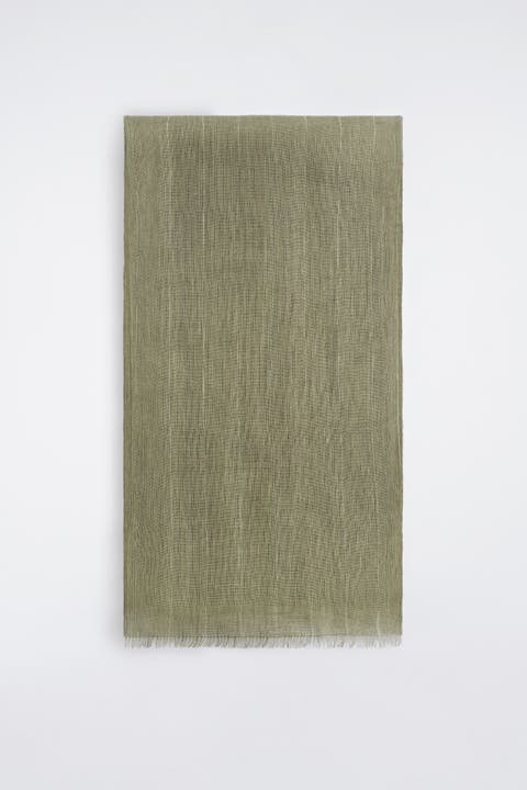 Fringed Linen Scarf