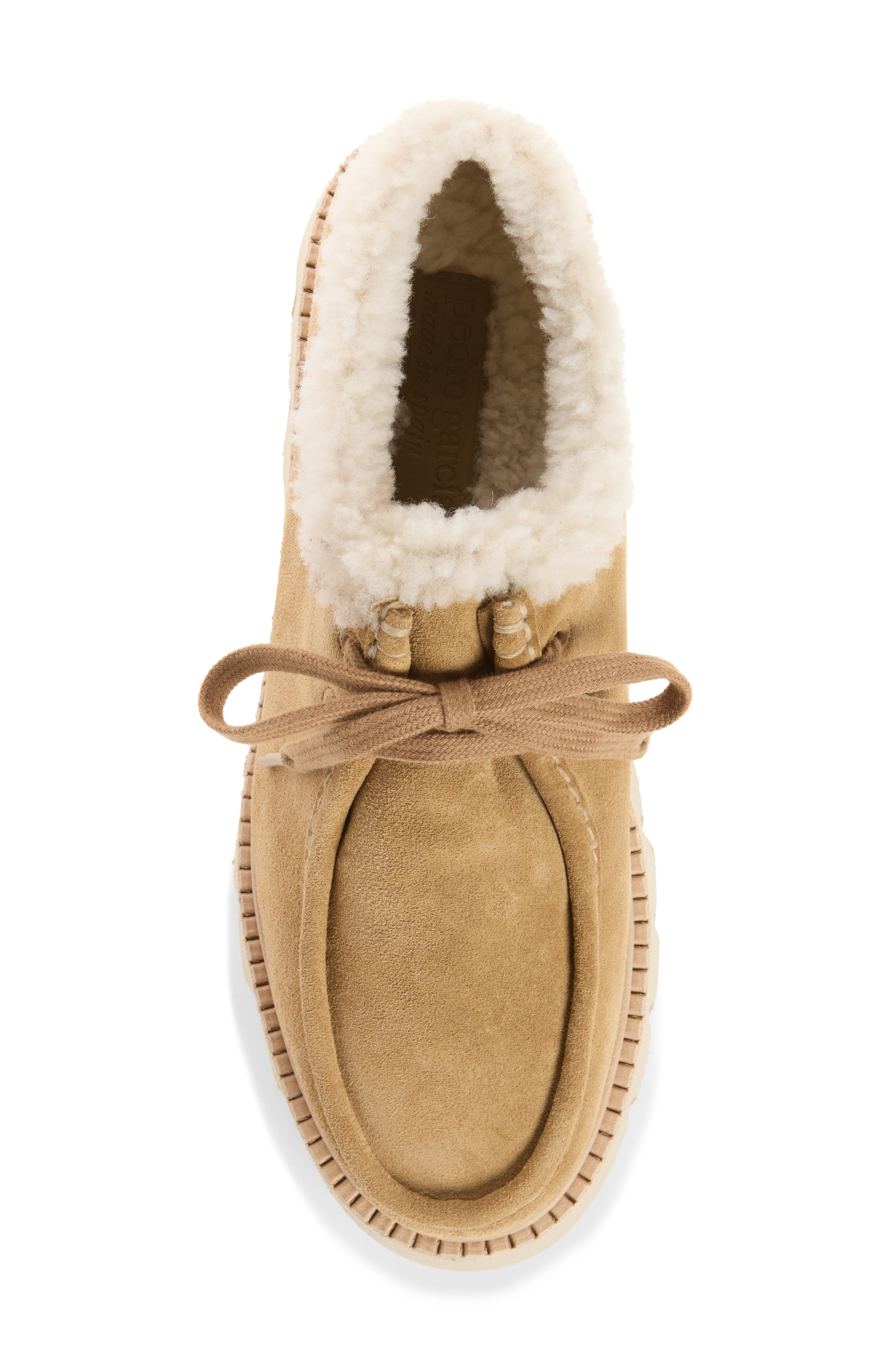 Soe Loafer with Genuine Shearling Trim, Alternate, color, DIJON VELOUR-SHRLNG