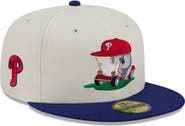 New Era Men's New Era Cream/Royal Philadelphia Phillies Bullpen Cart 59FIFTY Fitted Hat