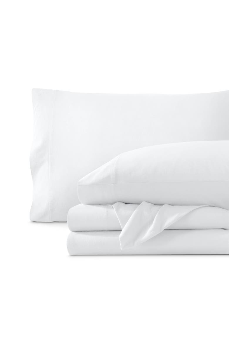 Organic Cotton Jersey Sheet Set - Split King, Main, color, White
