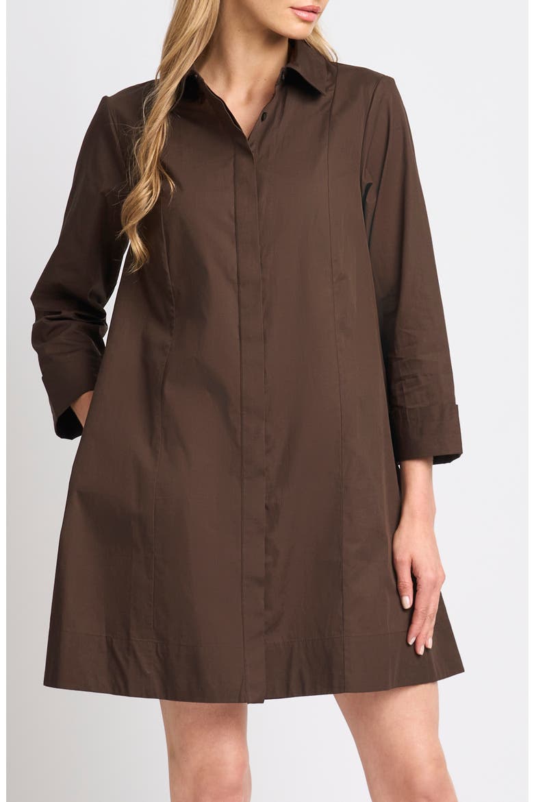 Cuff Sleeve Shirtdress, Main, color, DELICIOSO