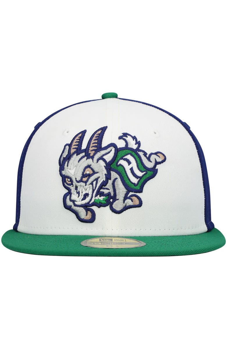 New Era Men's New Era White Hartford Yard Goats Authentic Collection Team Alternate 59FIFTY Fitted Hat, Alternate, color, 