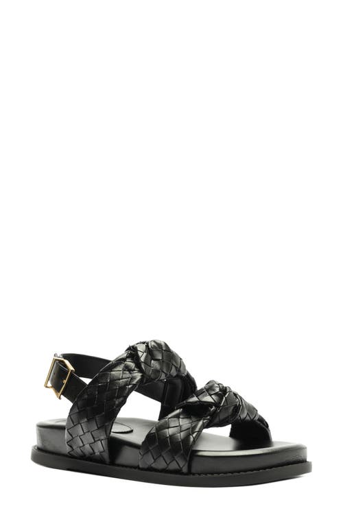 Schutz Kareena Knot Sporty Sandal in Black 