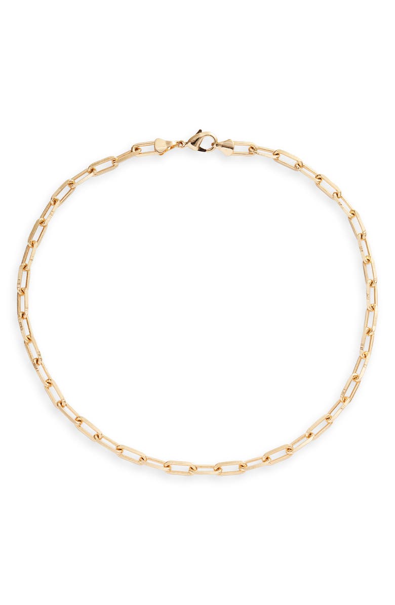 SHYMI Maggie Paper Clip Chain Necklace, Main, color, Gold