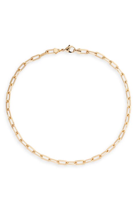 Maggie Paper Clip Chain Necklace